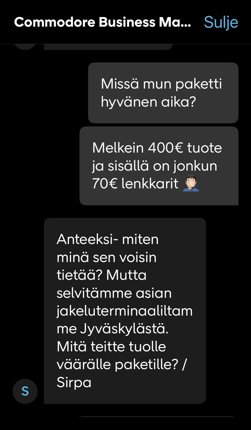 Vuoden asiakaspalvelija